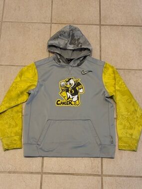 NIKE Oregon Ducks "Stomp Out Cancer" XL Youth Hoodie